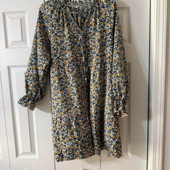 Other Dresses & Skirts - Blue and yellow floral Women's Dress Size Large